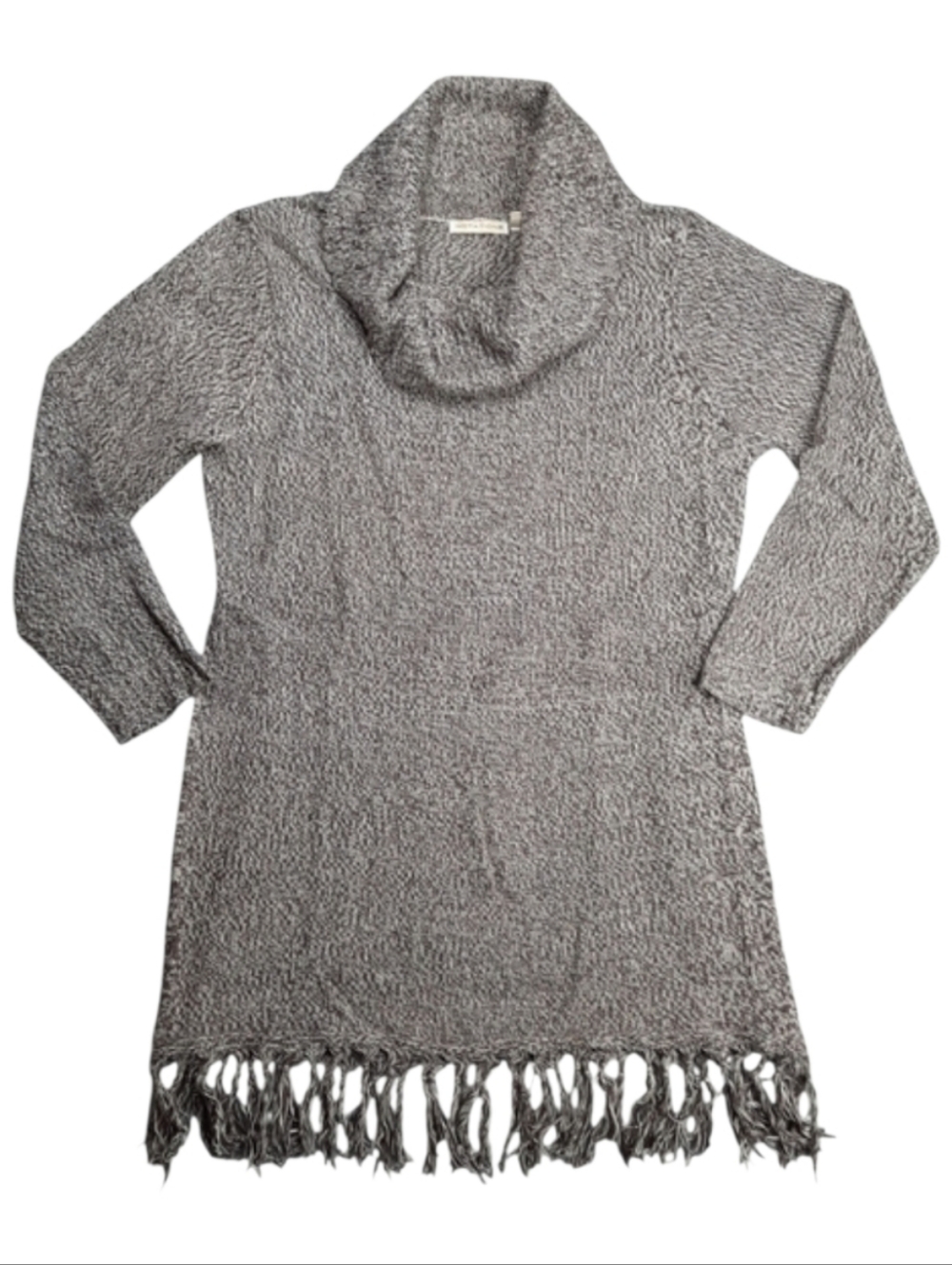 Notations Brown Cowl Neck Pullover Sweater Tunic SZ XL